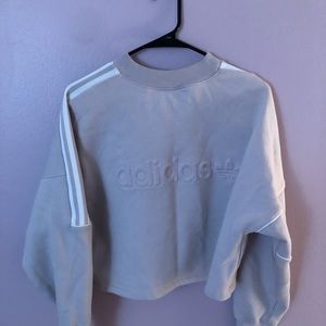 Adidas Cropped Sweatshirt Medium Light Purple